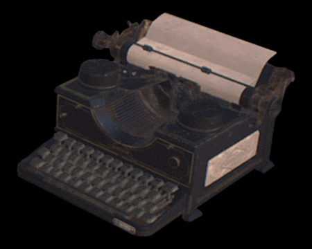 resident evil 2 typewriter keyboard