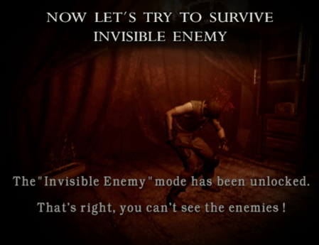 Invisible Enemy screen in the 2002 GameCube