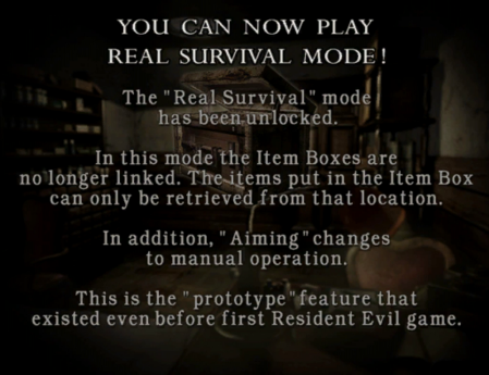 Real Survivor screen in the 2002 GameCube